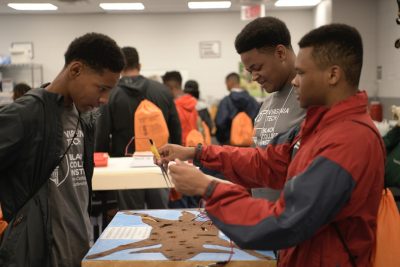 Rising seniors participating in the Black College Institute got to experience some of what goes on at the Virginia–Maryland College of Veterinary Medicine.
