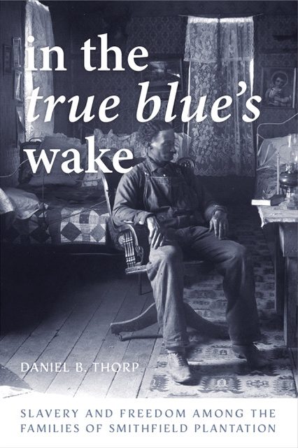 Book cover for  Dan Thorp's book titled In the True Blue's Wake